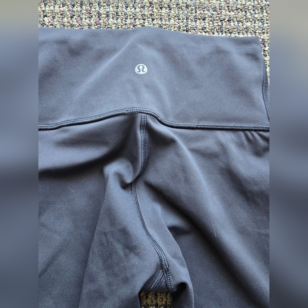 Lululemon Athletica Black Capris with Mesh Accents - Picture 8 of 9